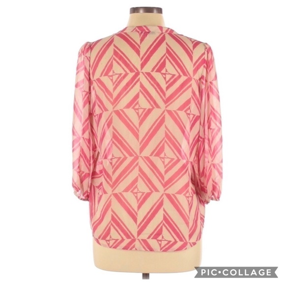 Collective Concepts Geometric Button Up Blouse - Picture 2 of 2